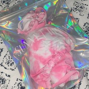 Sunny Bunny Pink Tie Dye Bikini Top